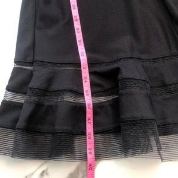 Tadashi Shoji size M black mesh party dress event work - Picture 10 of 14